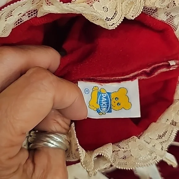 Vintage R. Dakin Stockings Christmas Victorian Boots Lace 1986 - Picture 8 of 9